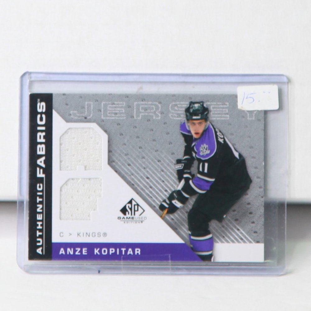 Anze Kopitar SP Game Used Hockey Jersey Card 2007/08 Card #AF-KO LA Kings